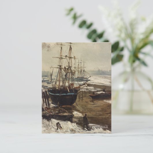 James Whistler - Die Themse im Eis Postkarte (Stehend Vorderseite)