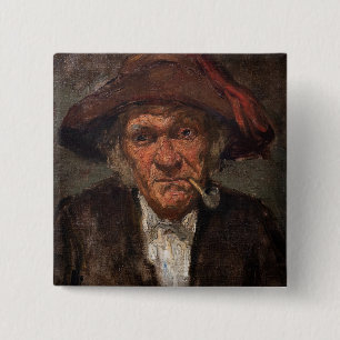 James Whistler - Man raucht ein Stück Button