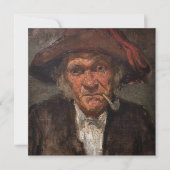 James Whistler - Man raucht ein Stück Dankeskarte (Vorderseite)