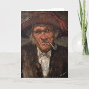 James Whistler - Man raucht ein Stück Karte