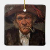 James Whistler - Man raucht ein Stück Keramikornament (Rückseite)