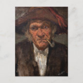 James Whistler - Man raucht ein Stück Postkarte (Vorderseite)