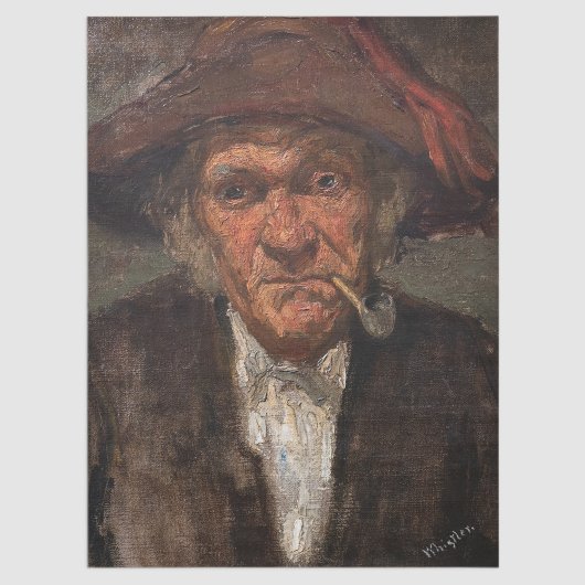 James Whistler - Man raucht ein Stück Seidenpapier