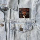 James Whistler - Mann mit Pfeife rauchend Button (Beispiel)