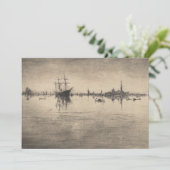 James Whistler - Nocturne aus Venedig Dankeskarte (Stehend Vorderseite)