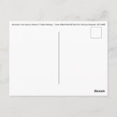 James Whistler - Nocturne aus Venedig Postkarte (Rückseite)