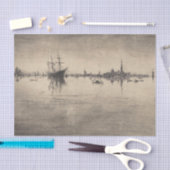 James Whistler - Nocturne aus Venedig Seidenpapier (Handwerk)