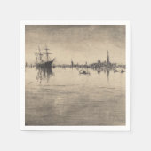 James Whistler - Nocturne aus Venedig Serviette (Vorderseite)
