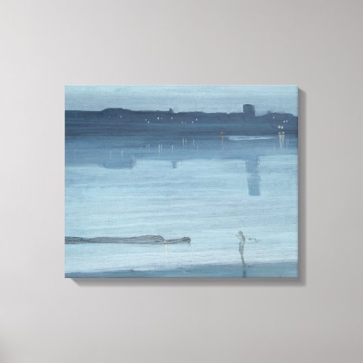 James Whistler - Nocturne: Chelsea Leinwanddruck (Vorderseite)