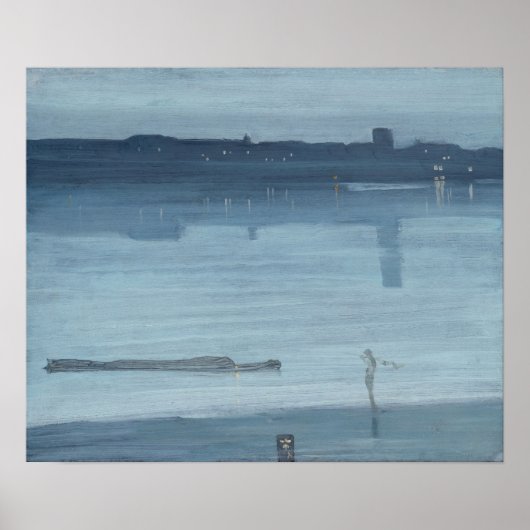 James Whistler - Nocturne: Chelsea Poster (Vorne)