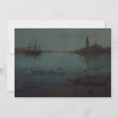 James Whistler - Nocturne: Die Lagune, Venedig Dankeskarte (Vorderseite)