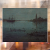 James Whistler - Nocturne: Die Lagune, Venedig Fensteraufkleber (Blatt 2)