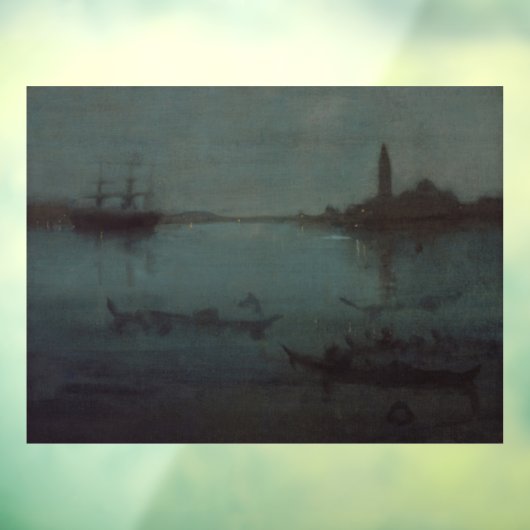 James Whistler - Nocturne: Die Lagune, Venedig Fensteraufkleber (Blatt 3)