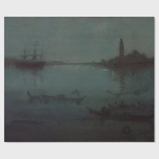 James Whistler - Nocturne: Die Lagune, Venedig Geschenkpapier (Flach)