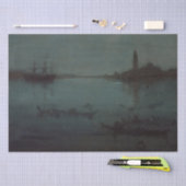 James Whistler - Nocturne: Die Lagune, Venedig Seidenpapier (Handwerk)