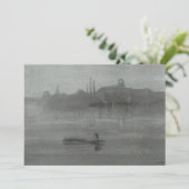 James Whistler - Nocturne: Die Themse bei Batterse Dankeskarte (Stehend Vorderseite)