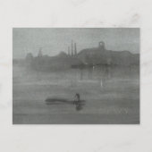 James Whistler - Nocturne: Die Themse bei Batterse Postkarte (Vorderseite)
