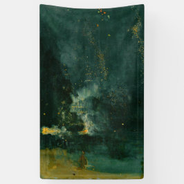 James Whistler - Nocturne in Black and Gold Banner