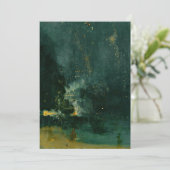 James Whistler - Nocturne in Black and Gold Einladung (Stehend Vorderseite)