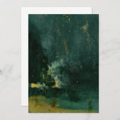 James Whistler - Nocturne in Black and Gold Einladung (Vorne/Hinten)