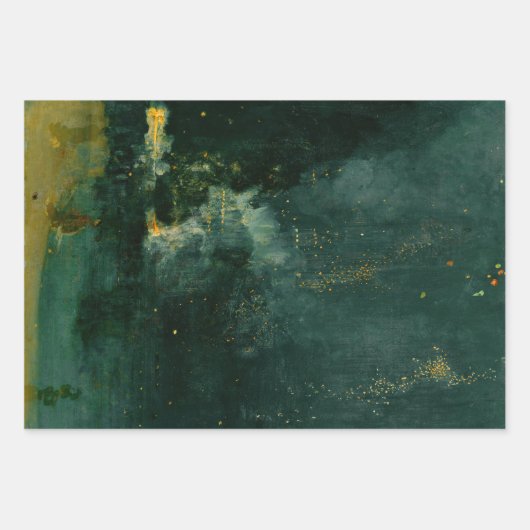 James Whistler - Nocturne in Black and Gold Geschenkpapier Set (Vorderseite)