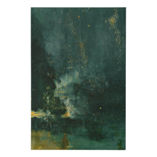 James Whistler - Nocturne in Black and Gold Künstlicher Leinwanddruck