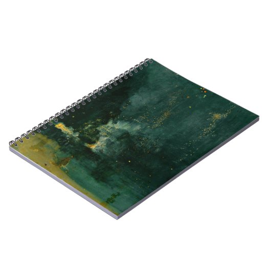 James Whistler - Nocturne in Black and Gold Notizblock (Linke Seite)