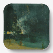 James Whistler - Nocturne in Black and Gold Pappteller (Vorderseite)