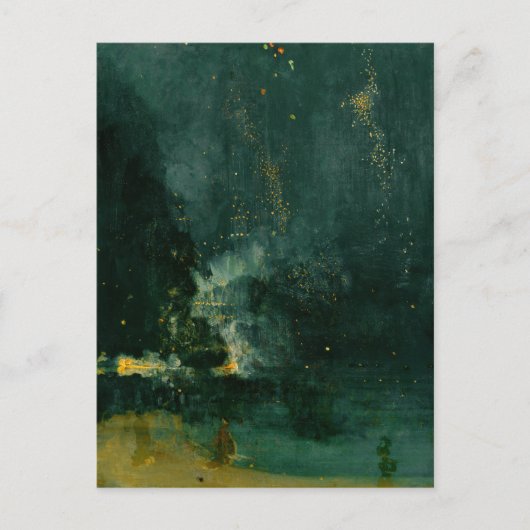 James Whistler - Nocturne in Black and Gold Postkarte (Vorderseite)