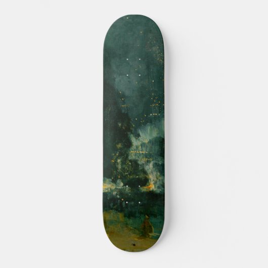 James Whistler - Nocturne in Black and Gold Skateboard (Vorderseite)