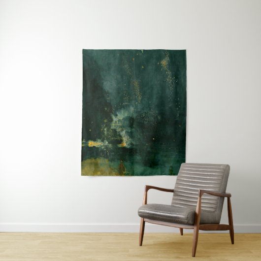 James Whistler - Nocturne in Black and Gold Wandteppich (Beispiel)