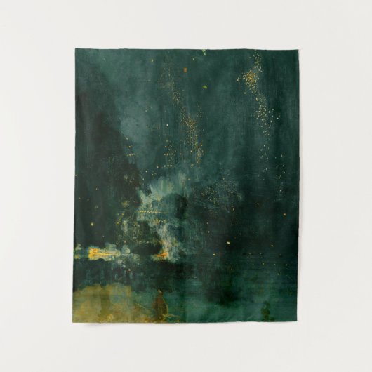 James Whistler - Nocturne in Black and Gold Wandteppich (Vorderseite)