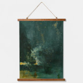 James Whistler - Nocturne in Black and Gold Wandteppich Mit Holzrahmen (Vorderseite)