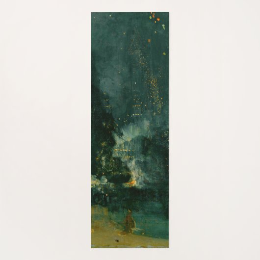 James Whistler - Nocturne in Black and Gold Yogamatte (Rückseite)
