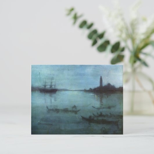 James Whistler-Nocturne in Blau und Silber, Venedi Postkarte (Stehend Vorderseite)