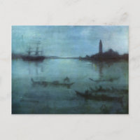 James Whistler-Nocturne in Blau und Silber, Venedi
