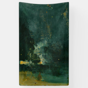 James Whistler - Nocturne in Schwarz und Gold Banner