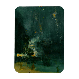 James Whistler - Nocturne in Schwarz und Gold Magnet