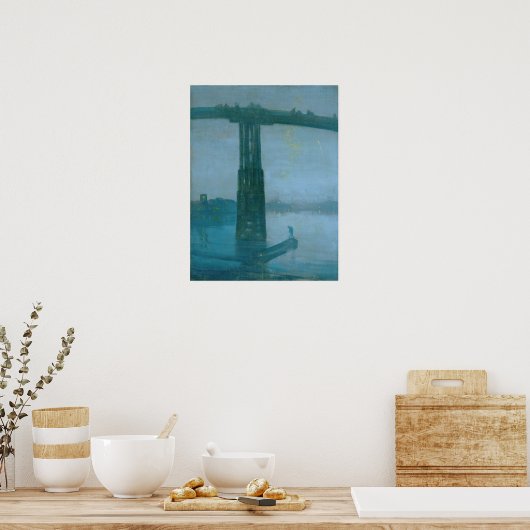 James Whistler - Nocturne, Old Battersea Bridge Poster (Küche)