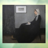 James Whistler - Portrait der Mutter des Künstlers Fensteraufkleber (Blatt 3)