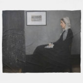 James Whistler - Portrait der Mutter des Künstlers Fleecedecke (Vorderseite (Horizontal))