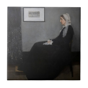 James Whistler - Portrait der Mutter des Künstlers Fliese