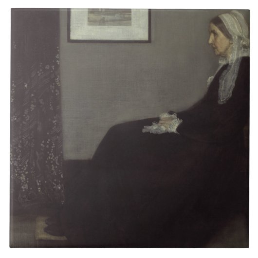 James Whistler - Portrait der Mutter des Künstlers Fliese (Vorderseite)