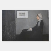 James Whistler - Portrait der Mutter des Künstlers Geschenkpapier Set (Vorderseite 3)