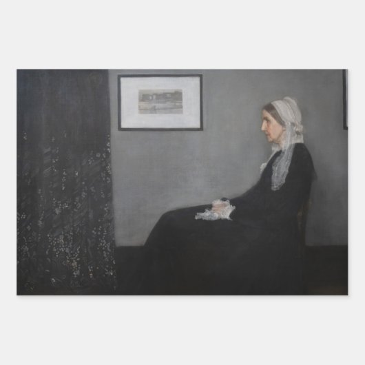 James Whistler - Portrait der Mutter des Künstlers Geschenkpapier Set (Vorderseite 3)