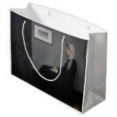 James Whistler - Portrait der Mutter des Künstlers Große Geschenktüte (Rückseite Schrägansicht)