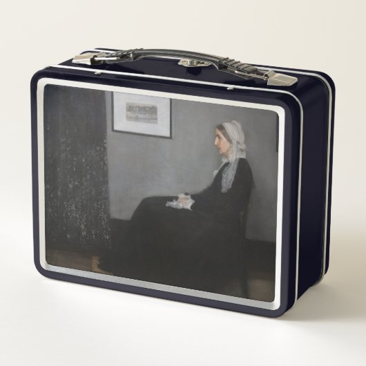 James Whistler - Portrait der Mutter des Künstlers Metall Brotdose (Rückseite)