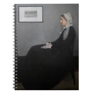 James Whistler - Portrait der Mutter des Künstlers Notizblock