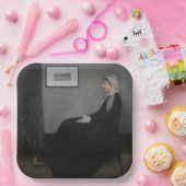 James Whistler - Portrait der Mutter des Künstlers Pappteller (Party)