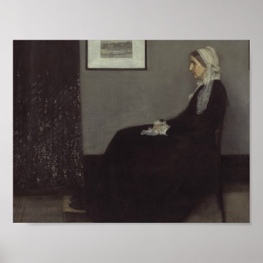 James Whistler - Portrait der Mutter des Künstlers Poster (Vorne)
